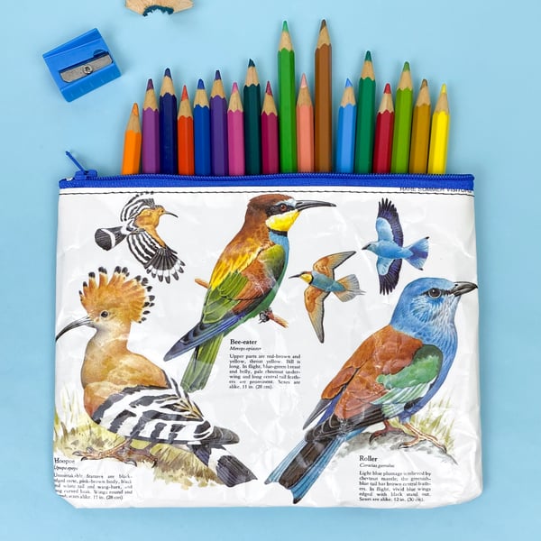 Image of Bird Book Page Pencil Case