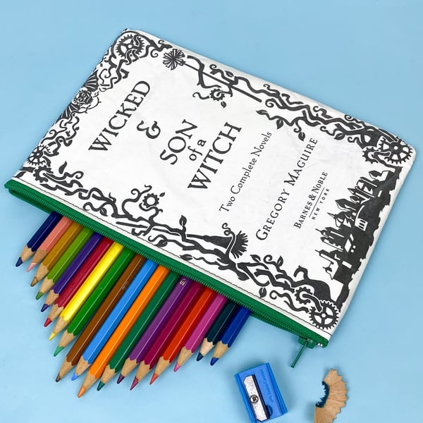 Image of Wicked: The Life and Times of the Wicked Witch of the West Book Page Pencil Case