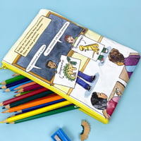 Image 2 of Magic School Bus Book Page Pencil Case, Dinosaurs 
