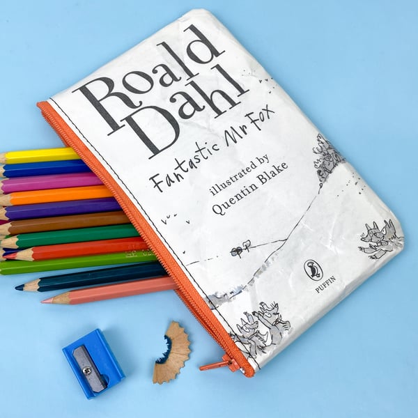 Image of Fantastic Mr Fox, Roald Dahl Book Page Pencil Case