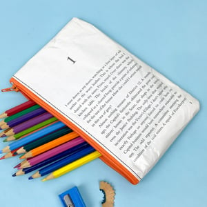 Image of Hunger Games: Mockingjay Book Page Pencil Case