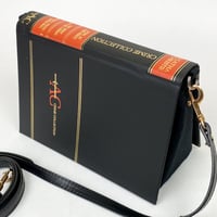 Image 1 of Agatha Christie Book Purse, Peril at End House, Body in the Library, Hercule Poirot’s Christmas