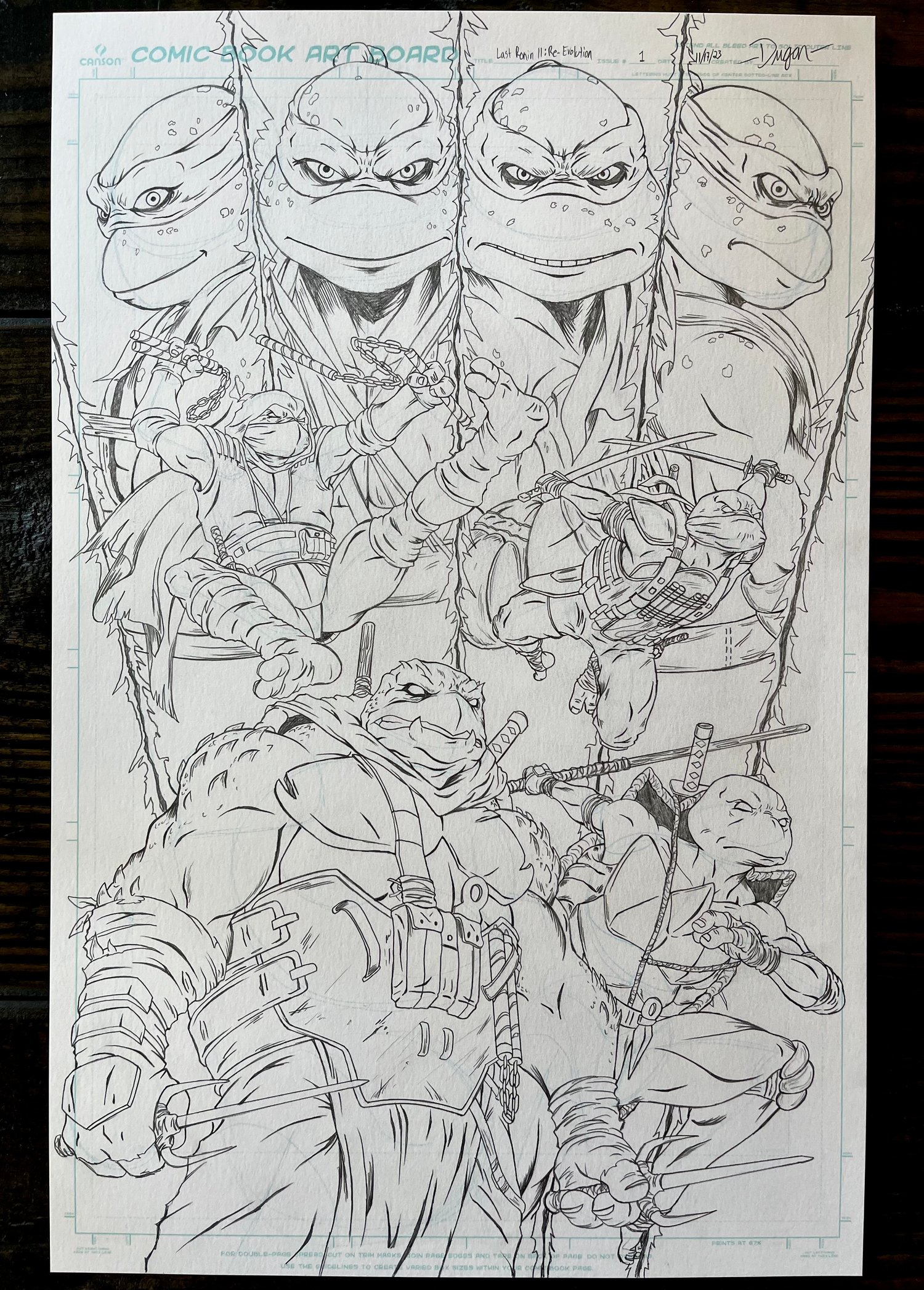 Image of Deegan Puchkors - The Last Ronin II: Re-Evolution #1 Original Cover Artwork