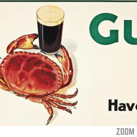 Image 2 of Guinness Time - Crab | John Gilroy - 1935 | Drink Cocktail Poster | Vintage Poster