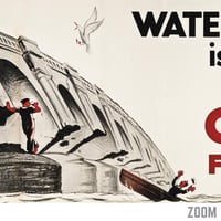 Image 2 of Guinness for Strength - Waterloo Bridge | John Gilroy 1935 | Drink Cocktail Poster | Vintage Poster