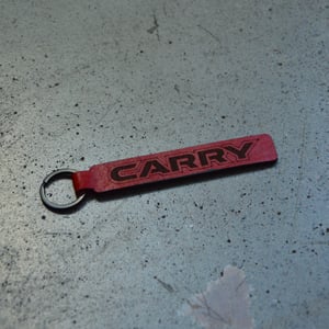 Image of Leather Laser Engraved Keyring