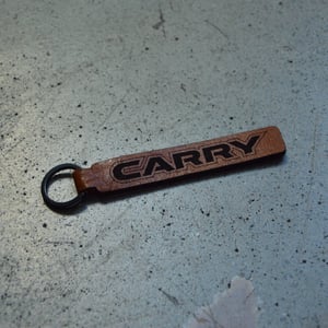 Image of Leather Laser Engraved Keyring