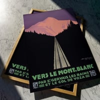 Image 1 of Vers Le Mont Blanc - Dusk | Georges Dorival - 1928 | Travel Poster | Vintage Poster