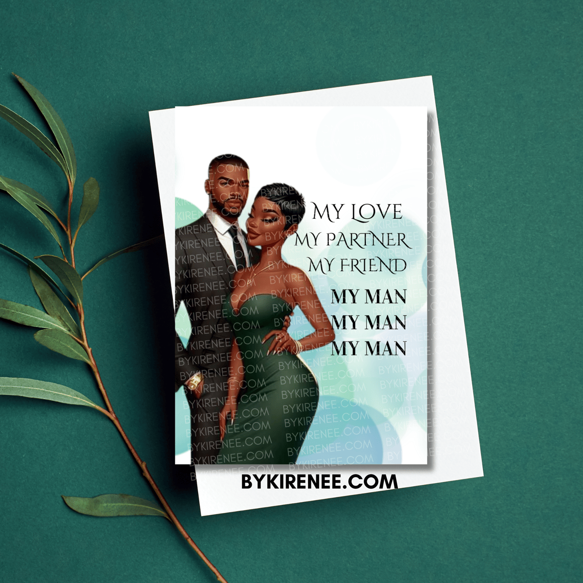 Image of "My Man, My Man, My Man" Greeting Card