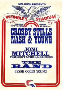 Crosby, Stills, Nash & Young Concert Poster 13"x19"