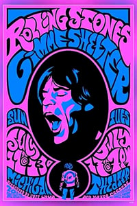Rolling Stones 1969 Concert Poster 13"x19" 