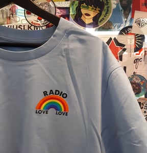 Image of Radio Love Love Rainbow - T-Shirt - light blue