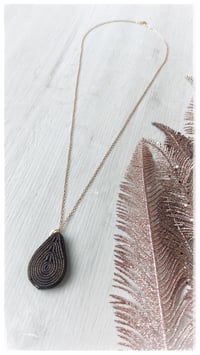 Image 1 of Goccia Pendant collana - Oro scuro