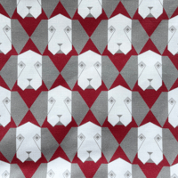 Image 2 of Tote bag dog red