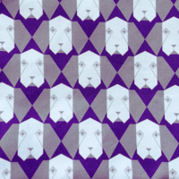 Image 3 of Tote bag dog purple