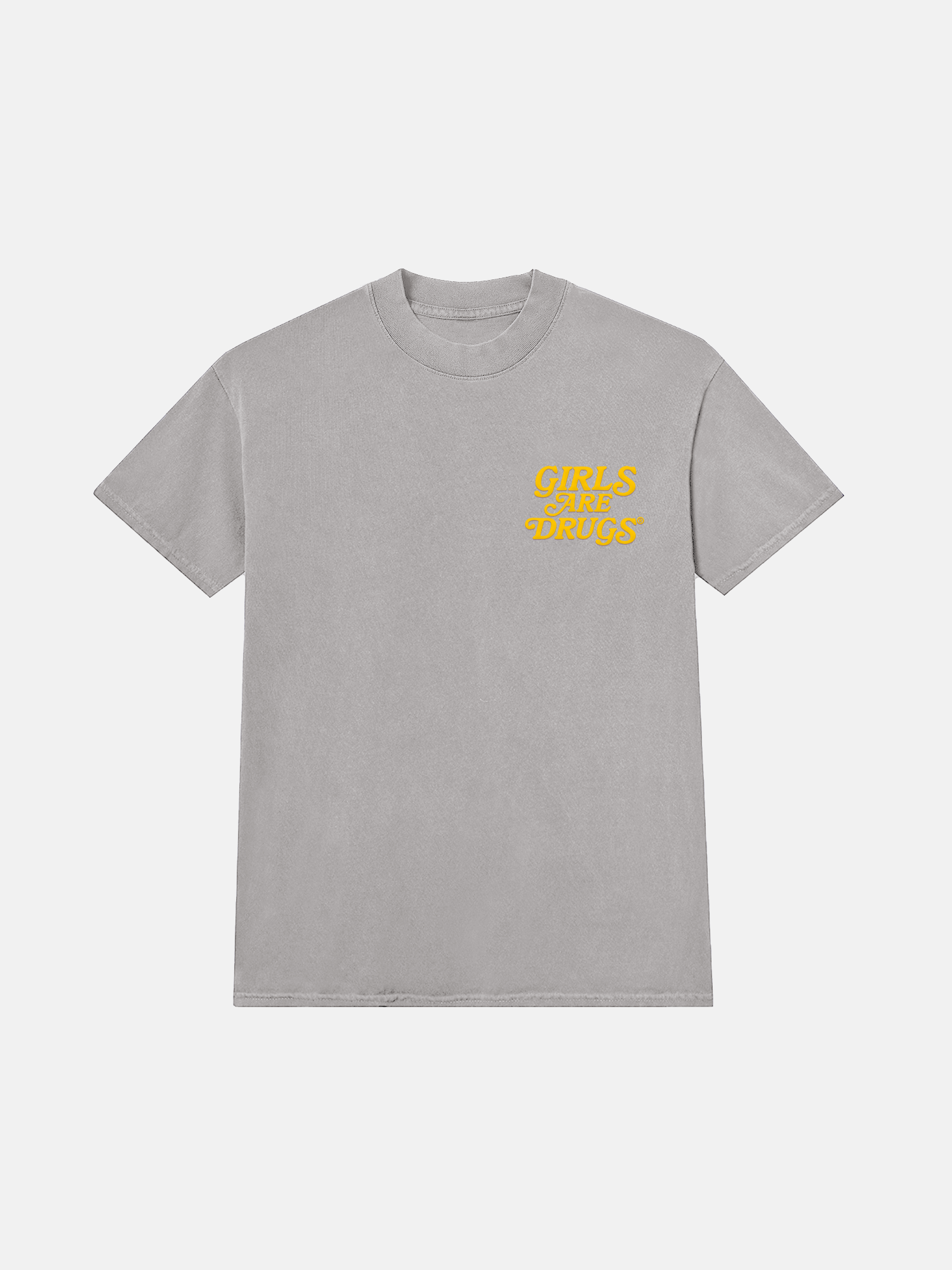 Image of GIRLS ARE DRUGS® TEE - "SUPER SOAKER" CEMENT