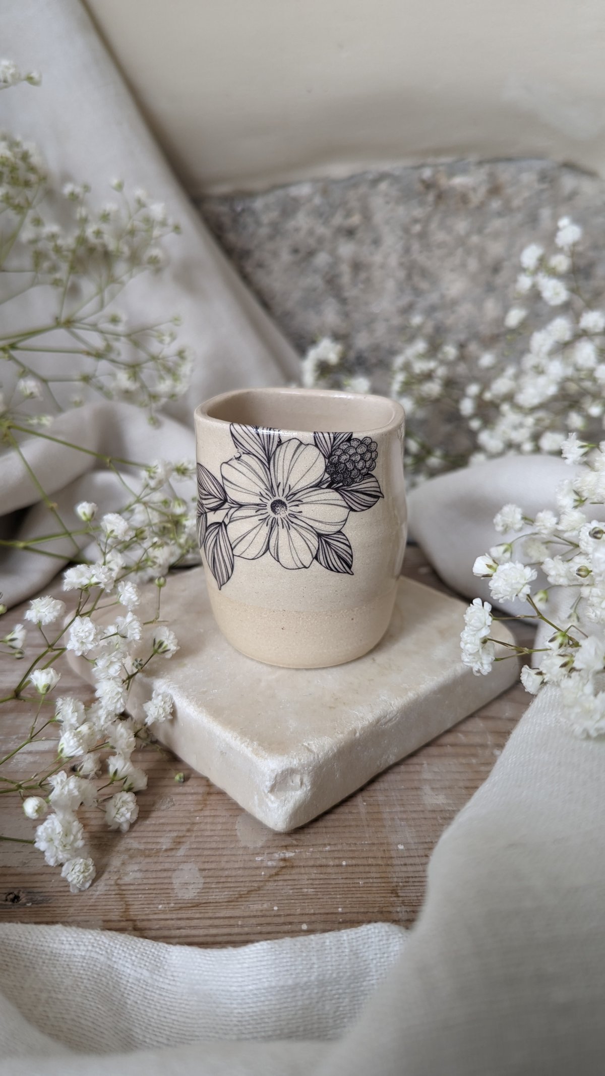 Image of Stoneware Wine Cup B347