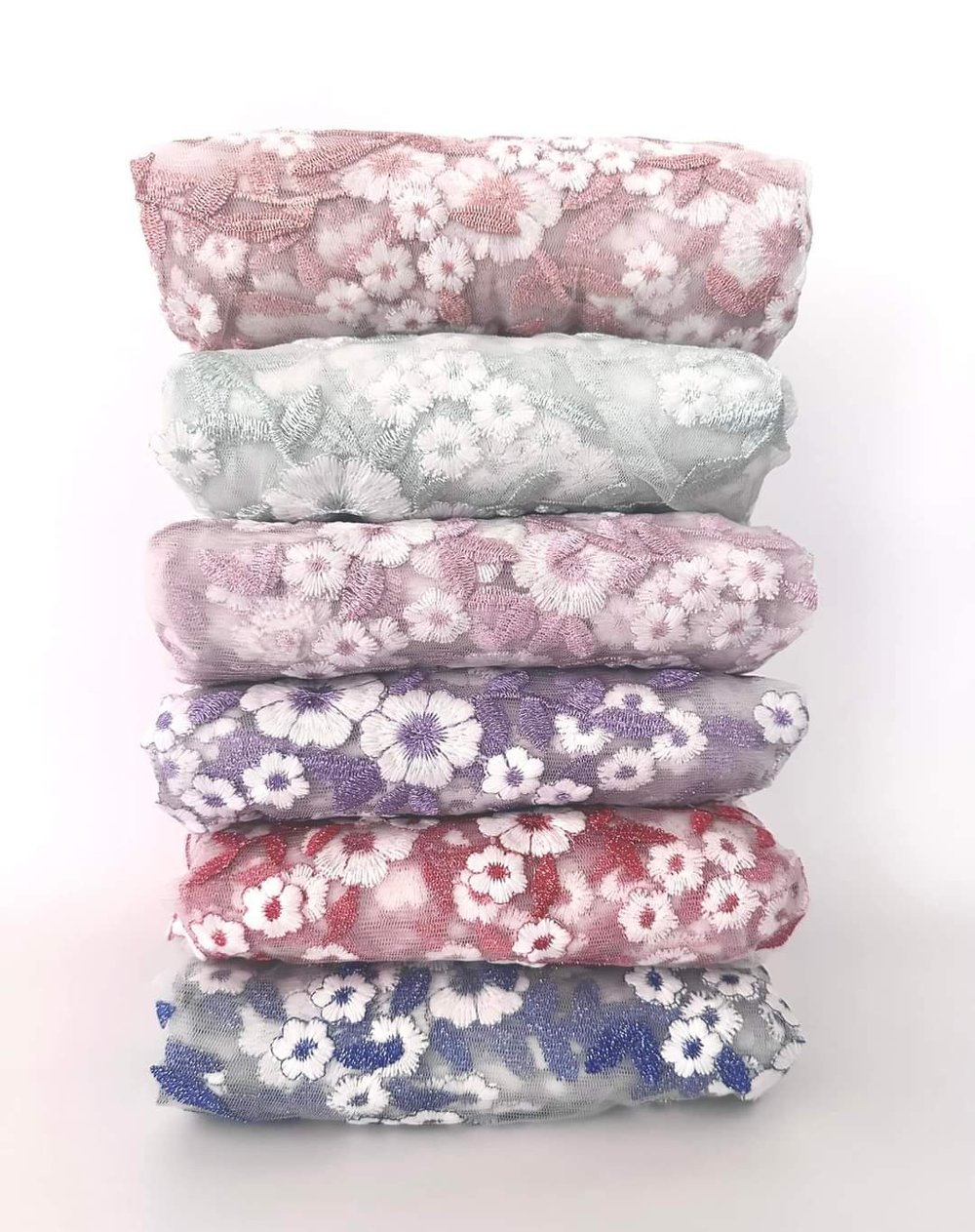 Image of Glitter flower mesh