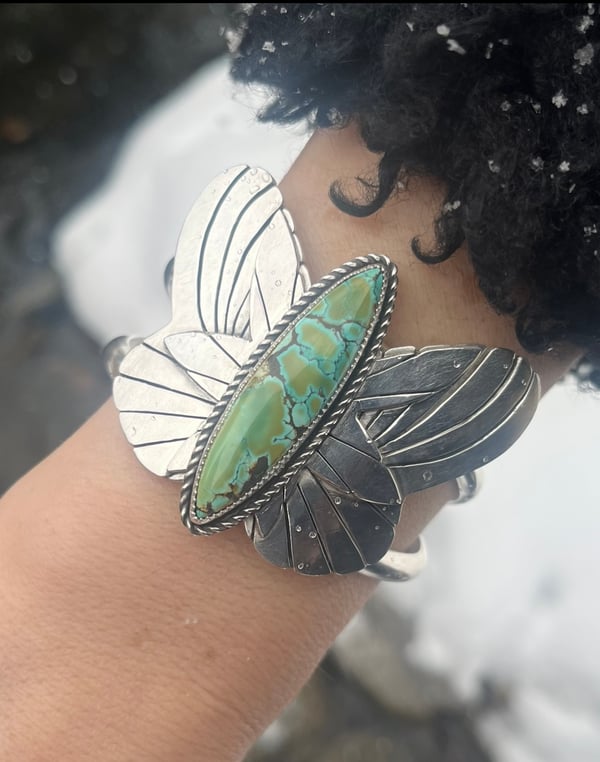 Image of Turquoise Butterfly Bracelet
