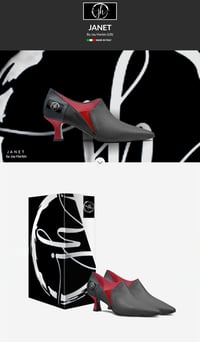 Image 1 of JH Brand Janet Designer Womens Low Heeled Shoe