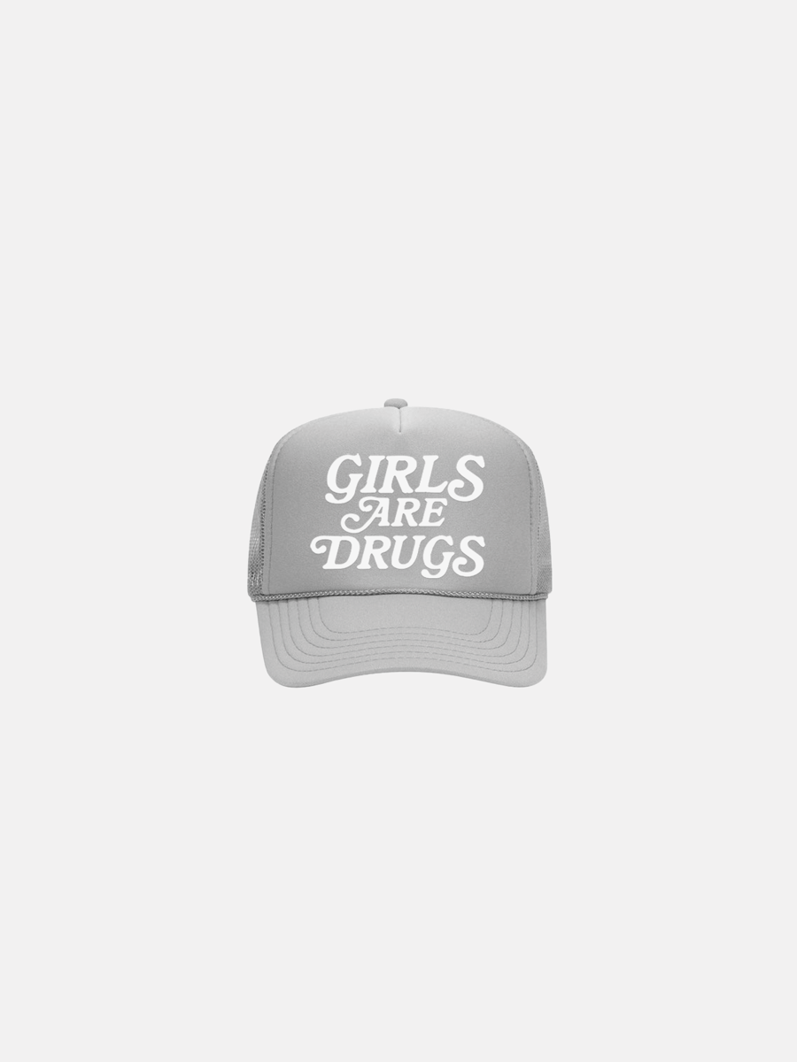 Image of GIRLS ARE DRUGS® TRUCKERS - "COOL GREY"
