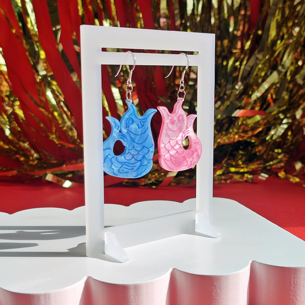 Image of Gluggle Jug Acrylic Earrings  - Small + Statement