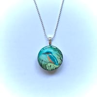 Image 2 of Kingfisher Resin Pendant