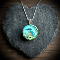 Image 1 of Kingfisher Resin Pendant