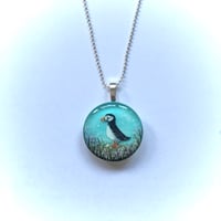 Image 2 of Puffin Resin Pendant