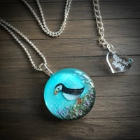 Image 3 of Puffin Resin Pendant