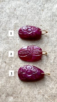 Image 1 of Amulettes pierres sacrées Palmyre rubis médium size 
