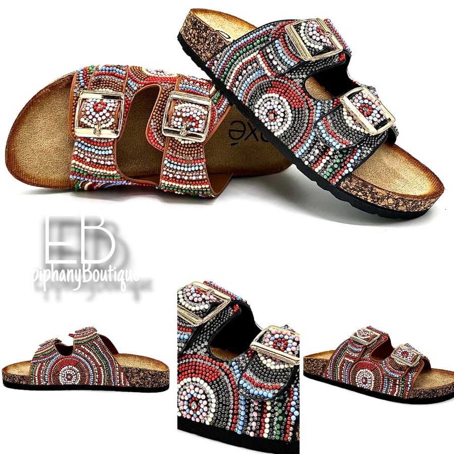 Image of The Exe' Beaded Maraco Sandals