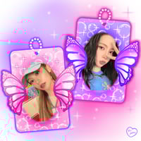 Image 3 of Butterfly Wing Double Sided Acrylic Photocard Holder