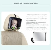 Image 2 of Adjustable Rear Seat View Mirror Baby/Child