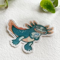 Image 2 of Flame Eater Axolotl, eco sticker