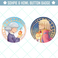 Image 1 of Sophie & Howl button