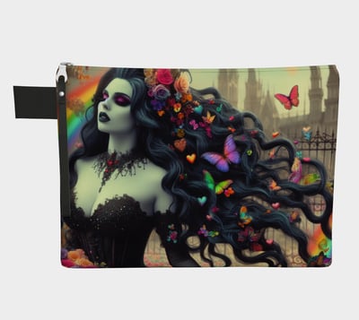 Image of Rainbow Vampire Bride Zipper Bag