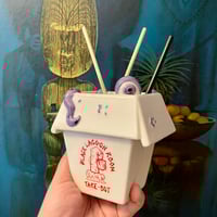 Image 1 of CREATURE FROM THE CRAB RANGOON "UBE PURPLE" EDITION 11 OZ TIKI MUG + EXTRAS
