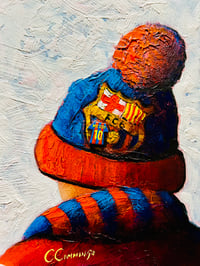 Image 3 of ‘MESSI 10 Barcelona’ Oil painting 