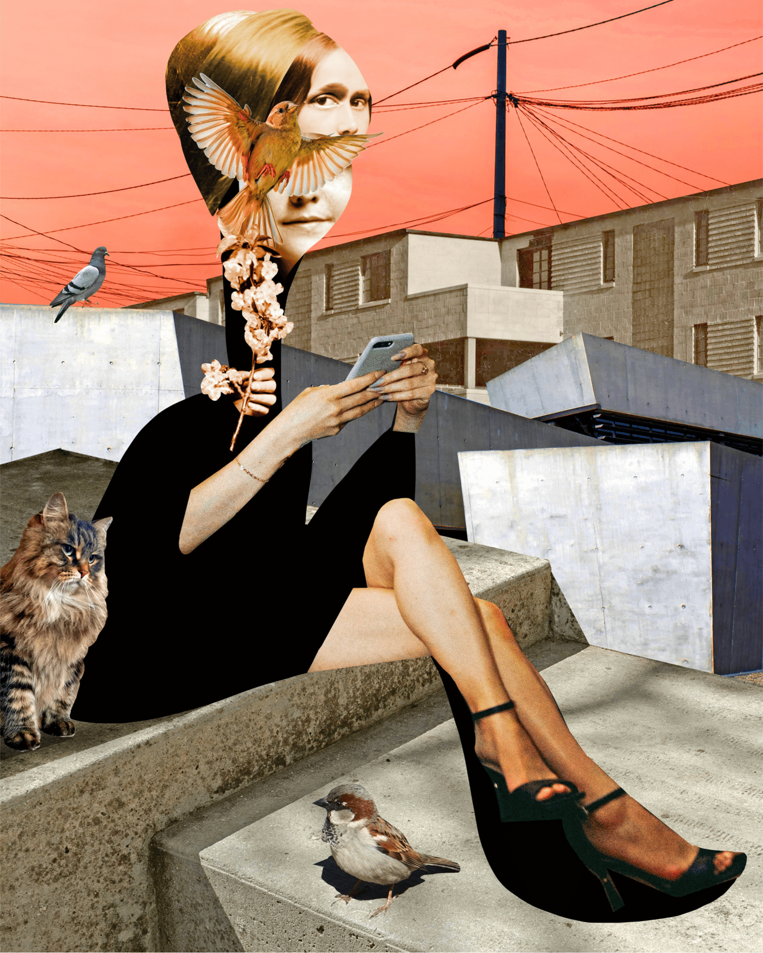 Woman With Cat No. 5