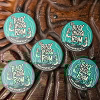 Image 1 of BLACK LAGOON ROOM Fiji Mermaid Logo 4.5" Pulpboard Coasters (Set of 5)