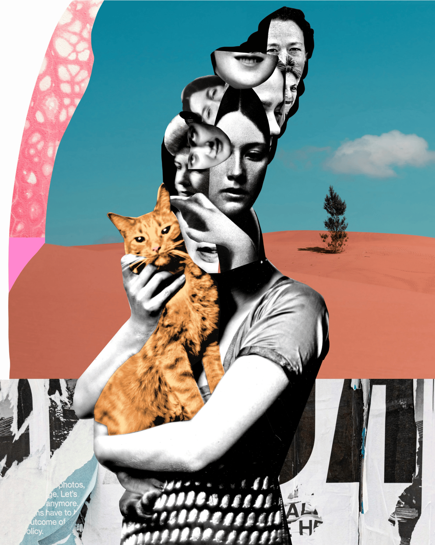 Woman With Cat No. 8