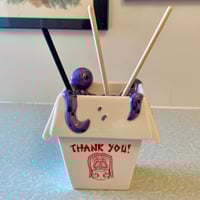 Image 2 of CREATURE FROM THE CRAB RANGOON "UBE PURPLE" EDITION 11 OZ TIKI MUG + EXTRAS