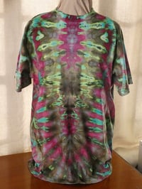 Image 2 of Butterfly Dragons -Multicolored Psychedelic Fold Ice Dyed t-shirt - Unisex/Men's M/L - Free Shipping