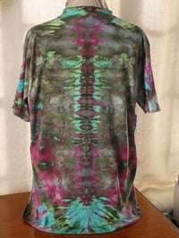 Image 3 of Butterfly Dragons -Multicolored Psychedelic Fold Ice Dyed t-shirt - Unisex/Men's M/L - Free Shipping
