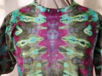 Image 5 of Butterfly Dragons -Multicolored Psychedelic Fold Ice Dyed t-shirt - Unisex/Men's M/L - Free Shipping