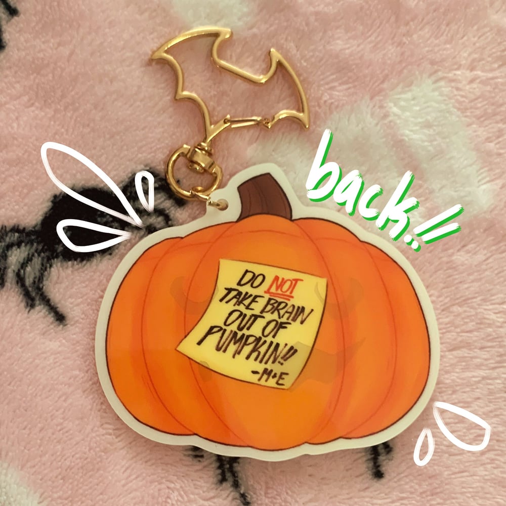 Image of Pumpkin Criminal Glow in the Dark Acrylic Charms [TF2]