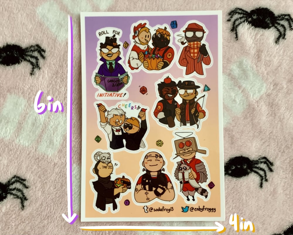 Image of Gargoyles & Gravel Sticker Sheets [TF2]