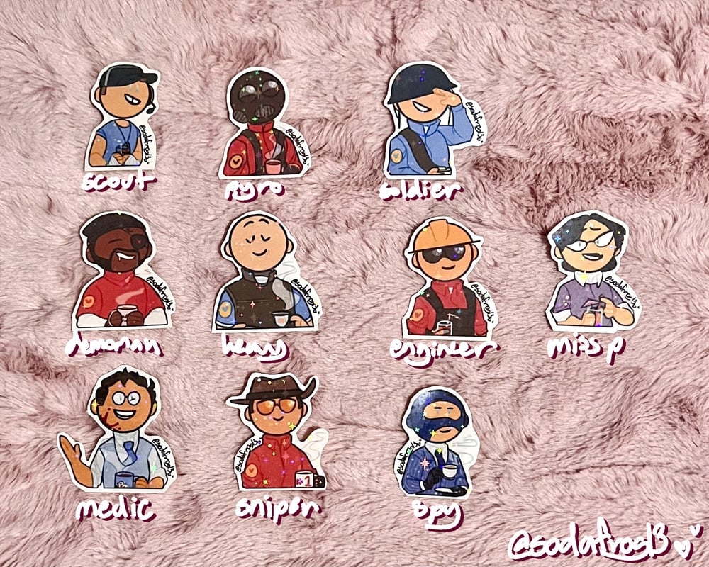 Image of TeaF2 Stickers [TF2]