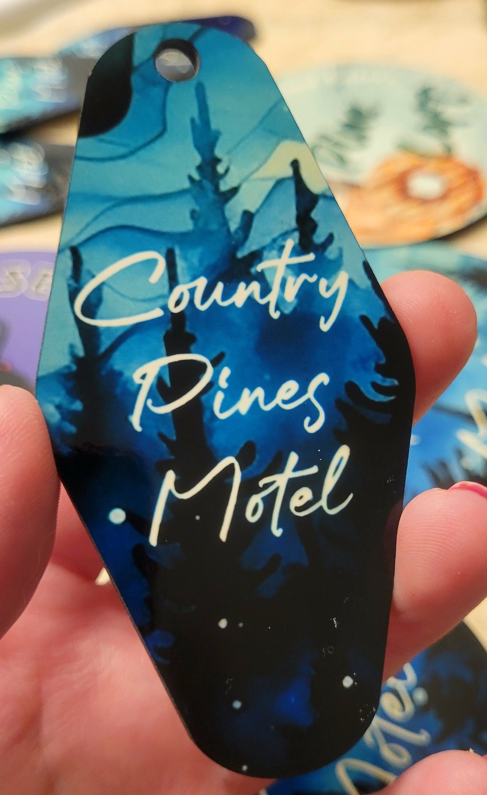 Image of Pine Ridge Collab  - Motel Keychain 
